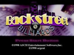 Backstreet Billiards Title Screen